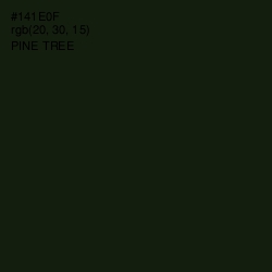 #141E0F - Pine Tree Color Image